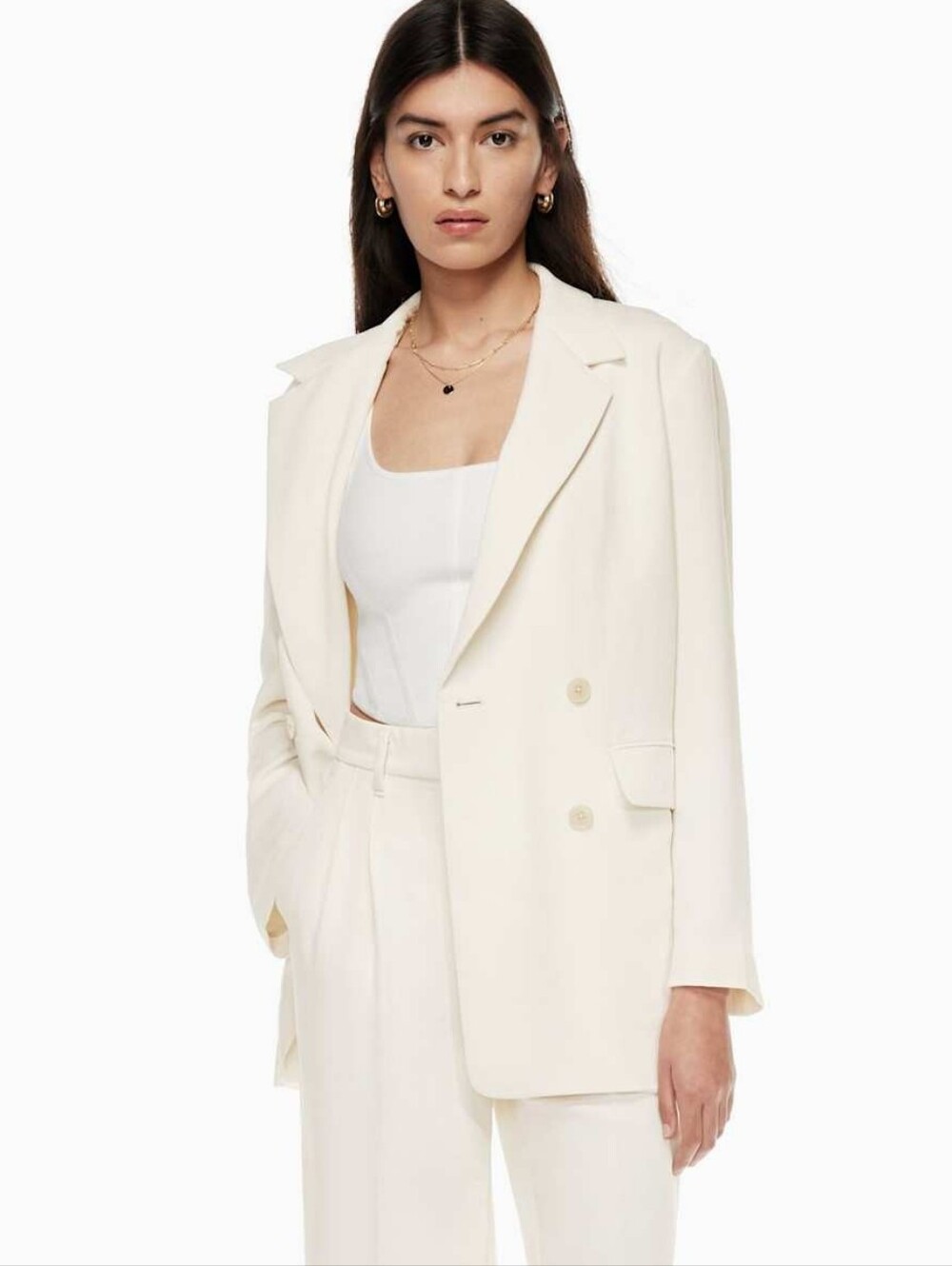 Wilfred Cherrelle Double Breasted Women's Blazer Jacket - Picture 2 of 14